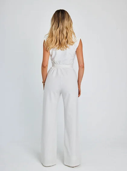 Women's Sleeveless Wide Leg Jumpsuit 