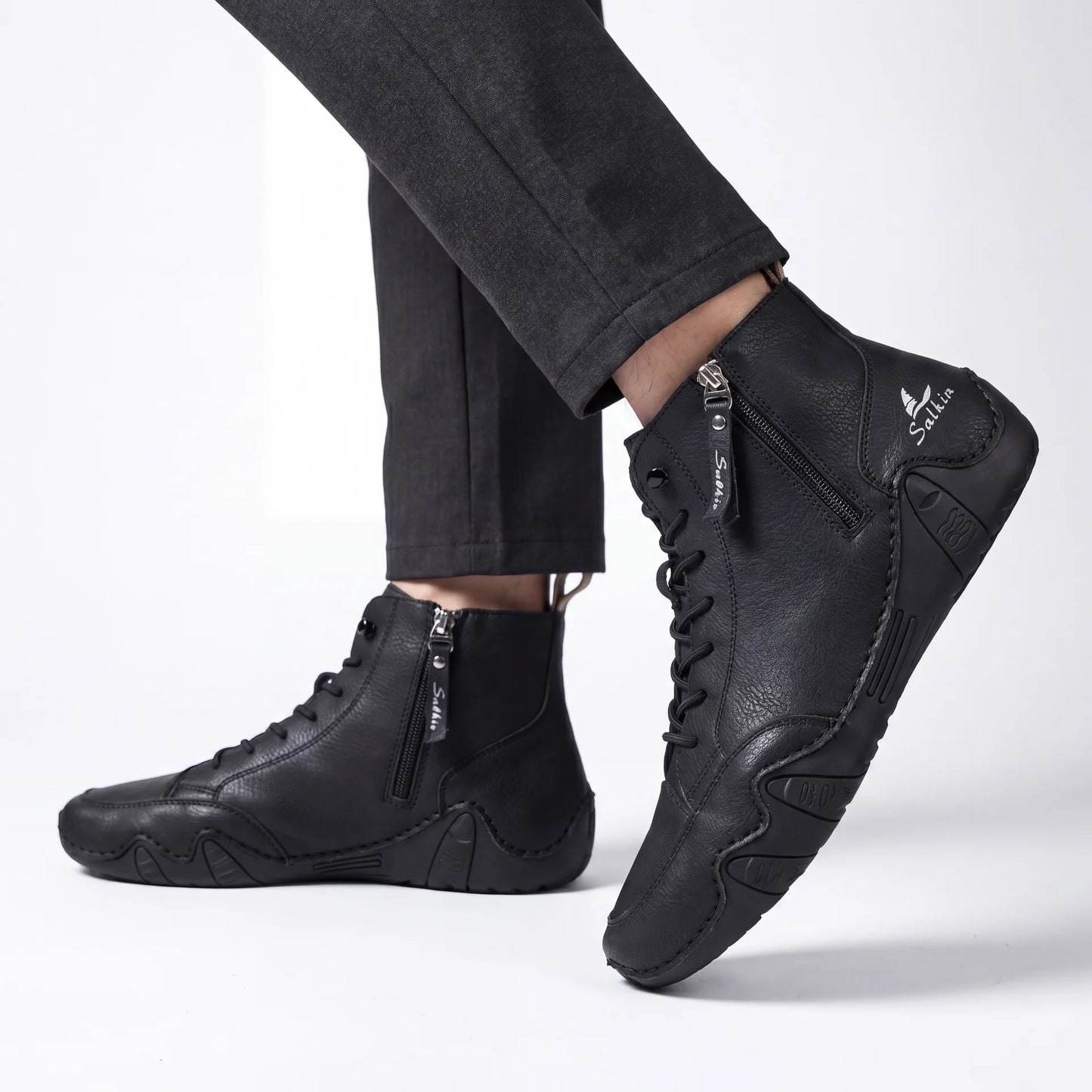 VogSalkin - Kestävät ja kestävästä materiaalista valmistetut vetoketjulliset kengät 